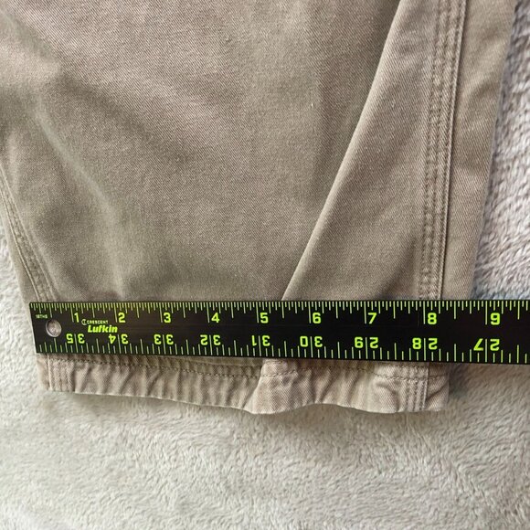 Duluth Trading Co Mens Cargo Work Pants Size 36x30 Canvas Straight Utility Khaki - Picture 4 of 11